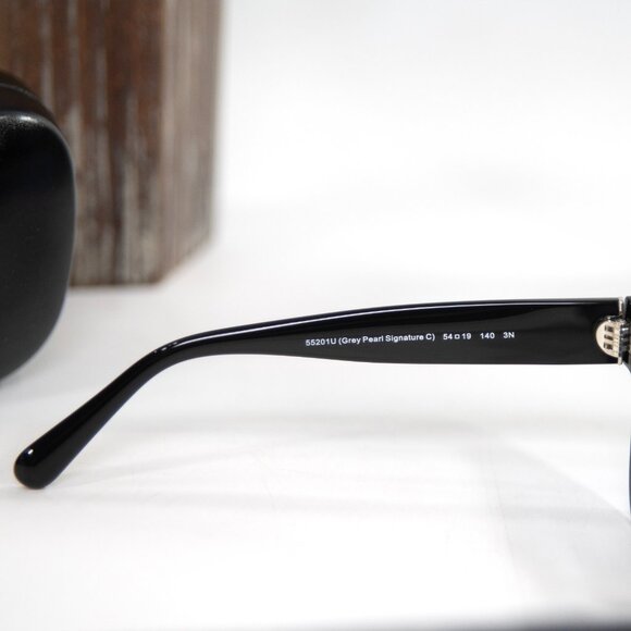 Coach 0HC8379U Grey Pearl Logo Signature Acrylic Metal Sunglasses NWT Case - Picture 6 of 8